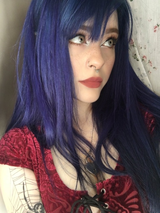 purple hair on Tumblr