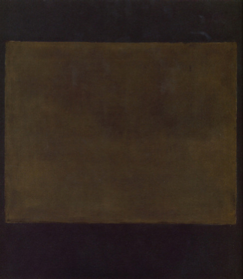 dailyrothko:Mark Rothko, Plum and dark brown, 1964