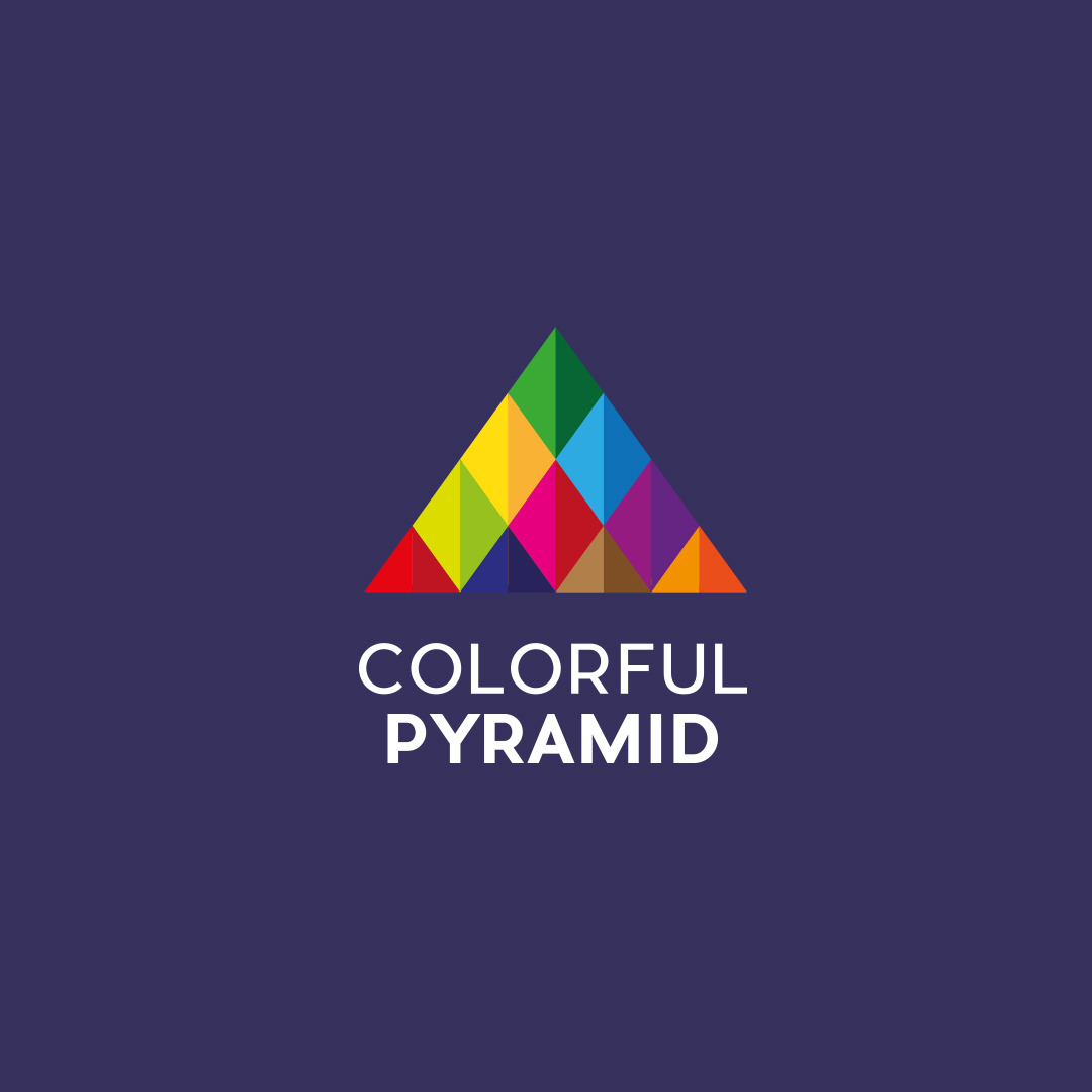 Smart Logos Colorful Pyramid Logo Design Pyramid Logo Made