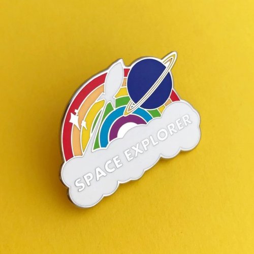 sosuperawesome:Rainbow Rocket Pins, Stickers, Patches / Pastel...