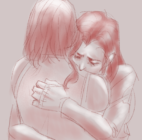 doodleedum:just some hugging practice with 2 fave girls