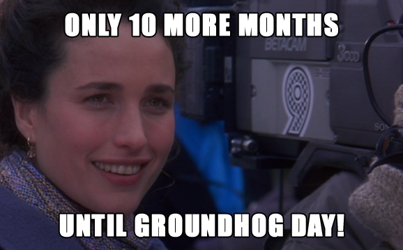 10 months until Groundhog Day