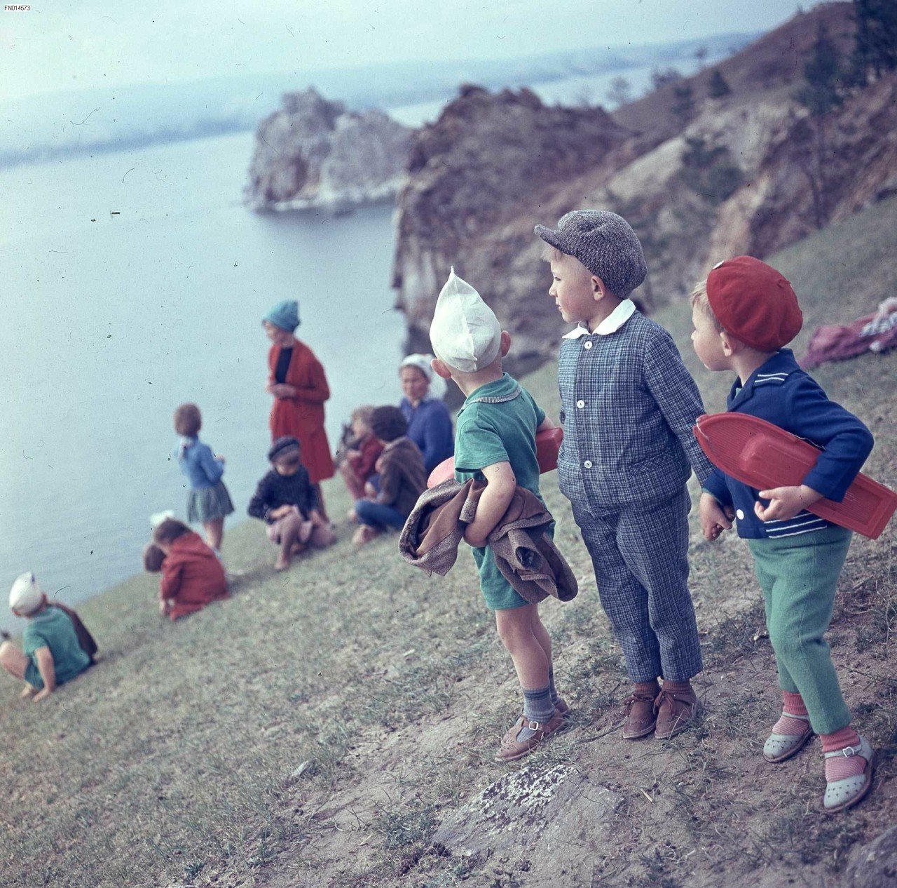 Children of Khuzhir village, Irkutsk region (Russia, 1964)