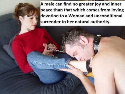 matriarchypower:multiperv:A Male Can Find No Greater Joy And...