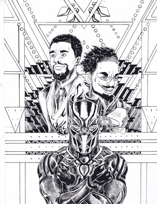 Saw Black Panther in theaters and made this for a friend.