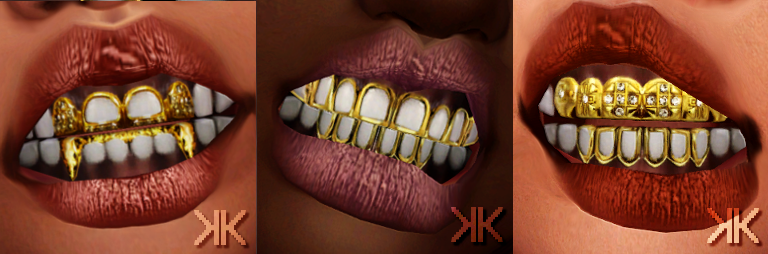 Kosmo Grillz Collection Ts4 Conversion Compatible Sims 4 Sliders ...