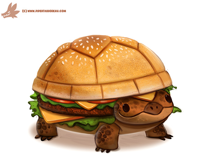 turtle burger stuffed animal