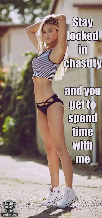 Chastity slaves obey their mistress. 