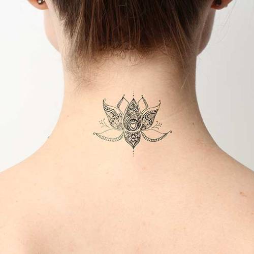 Ornamental lotus temporary tattoo, get it here ►... lotus flower;ornamental;flower tattoosnature;temporary