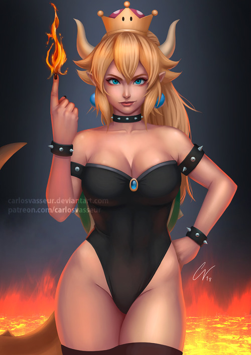 carlosvasseur:Hi! Here is my version of Bowsette! I couldn’t...