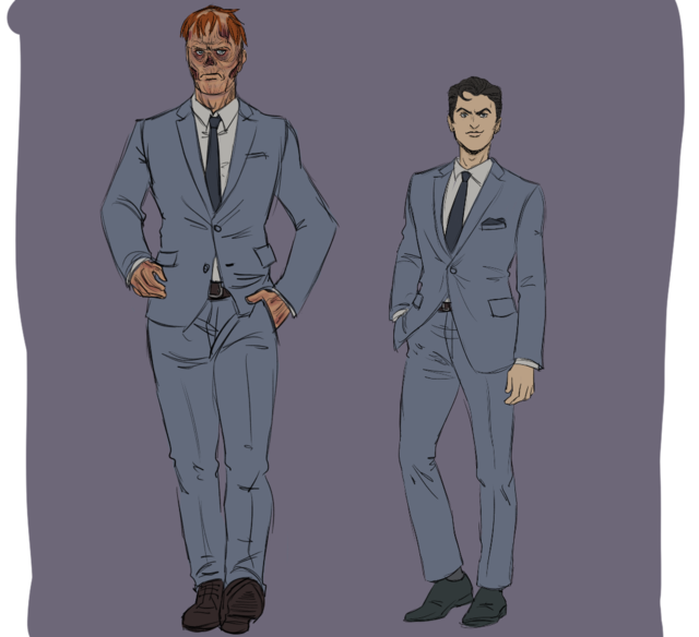 Some of my favorite Fallout boys in suits - Of Devils And Drawings