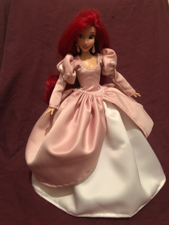 ariel doll pink dress