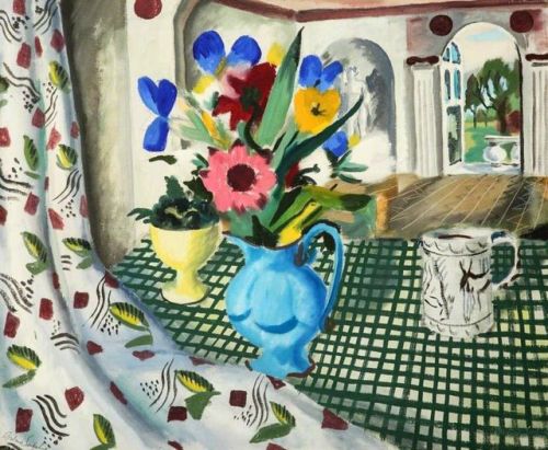 transistoradio:
“Rowland Suddaby (1912-1972), Flowers in a Hall (1938), oil on canvas, 76.2 x 63.5 cm. Via BBC.
”