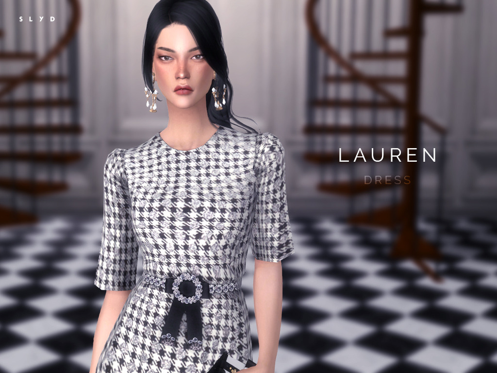 Dolce & Gabbana F/W 16 Houndstooth Check Dress
â€œ DOWNLOAD: Simfileshare | TSR (To be published Apr 14, 2016)
â€