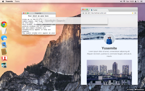 bychloethemes:YOSEMITE THEME // MADE BY CHLOE THEMESPREVIEW /...