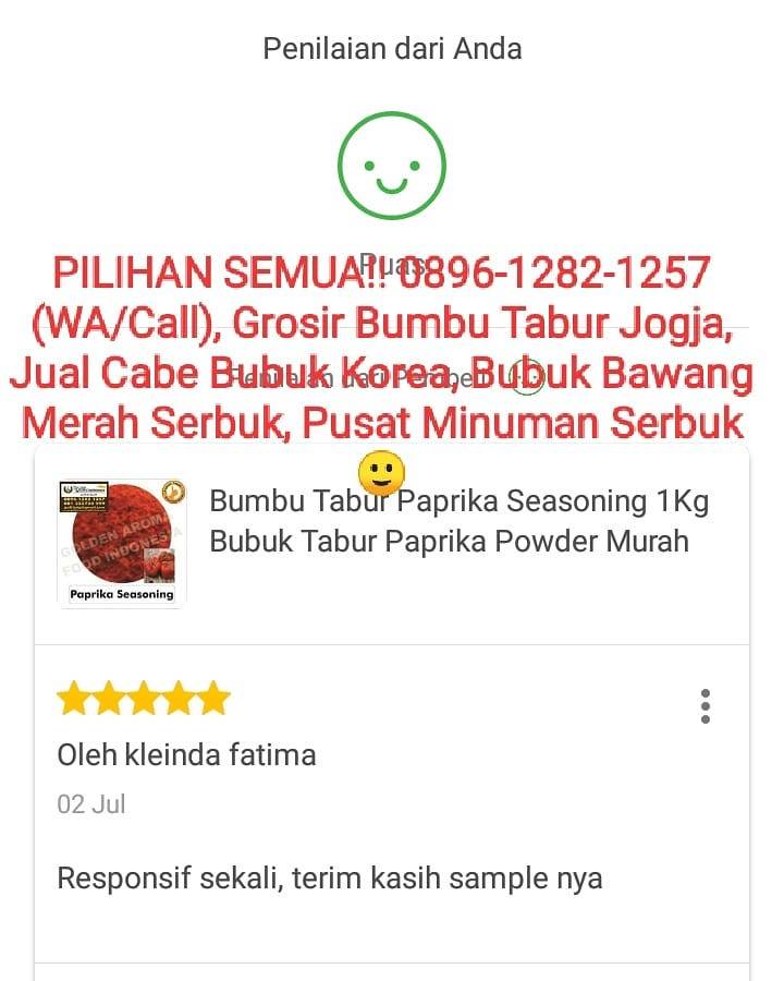 Jual Bumbu Tabur Dan Cabe Bubuk Gafi