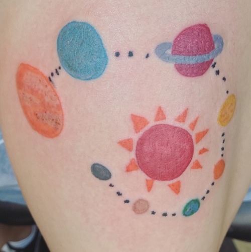 Solar System Tattoo On Tumblr