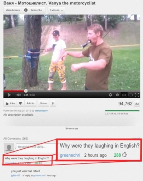 best-of-memes:Top Ten Best Youtube Comments