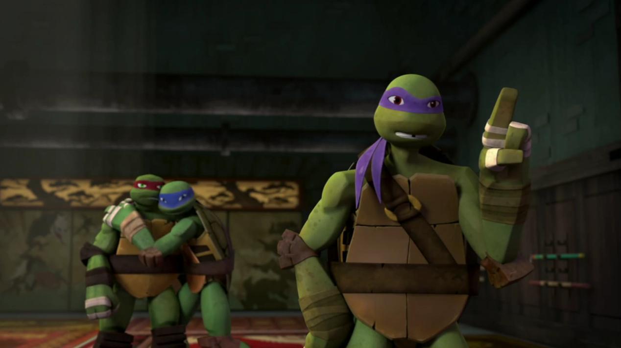 The TMNT Universe, The Leo-Raph hug!