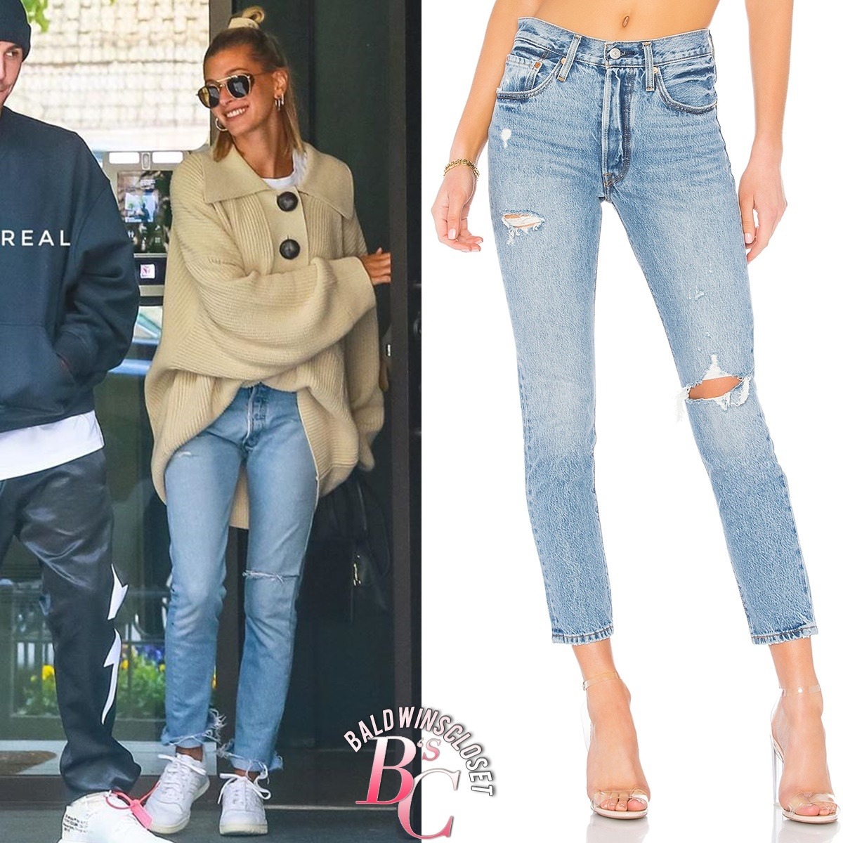 hailey bieber levis 501