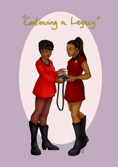 aixx3:Commission of Uhura past and present! I learned a lot...