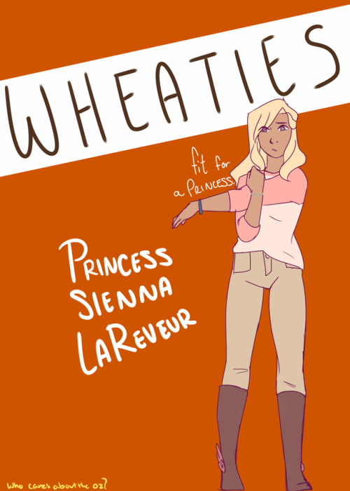 Your OC on a Wheaties...