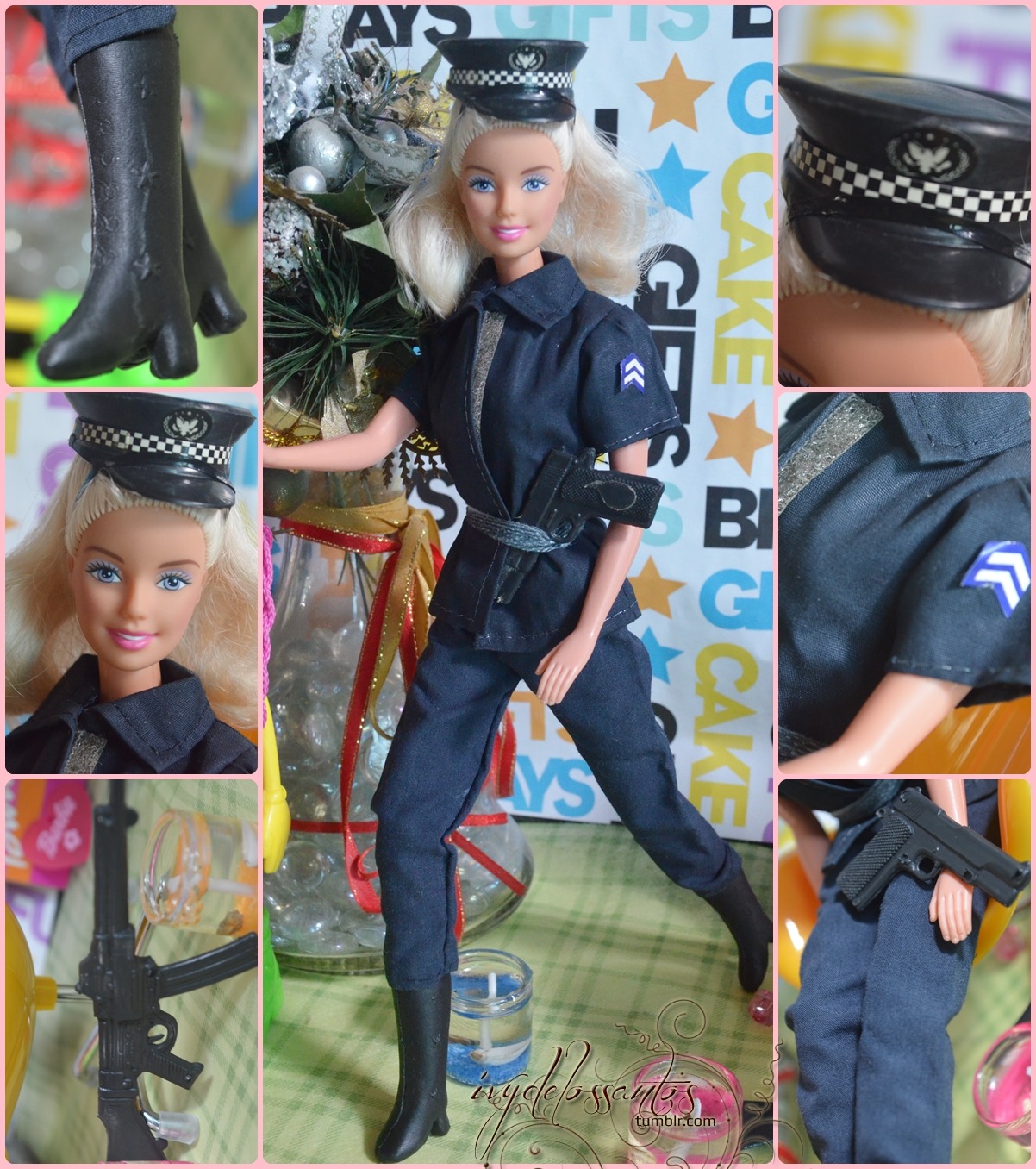 police woman barbie doll