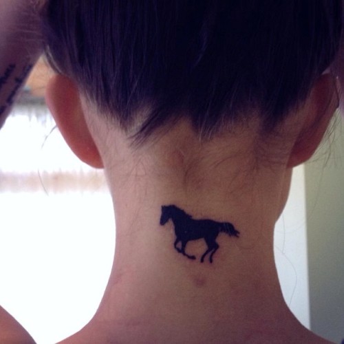 neck tattoo on Tumblr