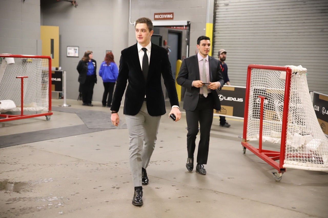 Colorado Avalanche - Suit photos from today.