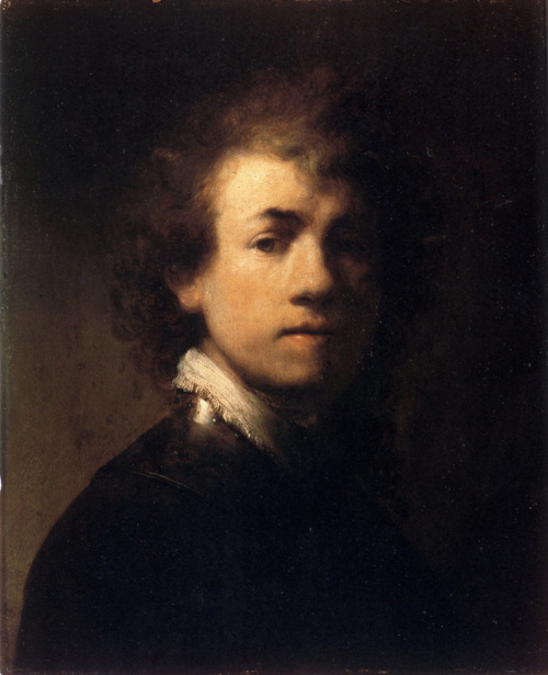 artist-rembrandt:Self-portrait In A Gorget, Rembrandt Van...