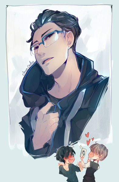 The New Art Is All Gorgeous But I Am Especially Weak To Yuri With Slicked Back Hair And Glasses W The New Art Is All Gorgeous But I Am Especially Weak To Yuri With Slicked Back Hair And Glasses W