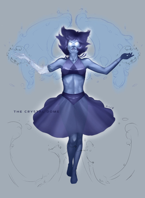 Another old unfinished drawing: Lapis unleashing her powers. One...