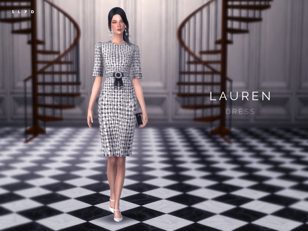 Dolce & Gabbana F/W 16 Houndstooth Check Dress
â€œ DOWNLOAD: Simfileshare | TSR (To be published Apr 14, 2016)
â€