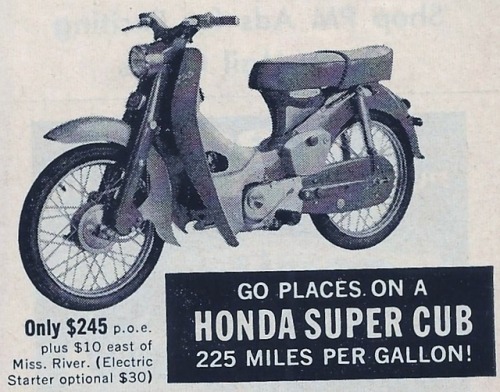 murdercycles:Popular Mechanics May, 1961honda