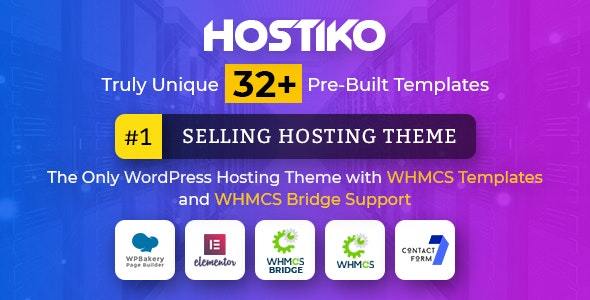 Hostiko v30.0.2 – WordPress WHMCS Hosting Theme Nulled=