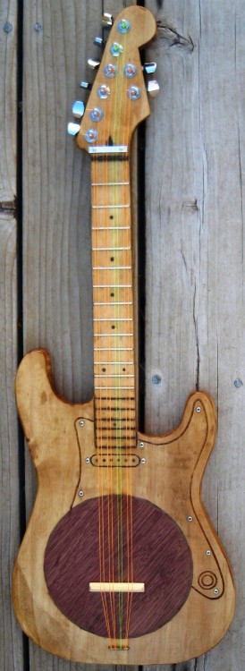 frettedchordophones:frettedchordophones:Strat shaped Tahitian...