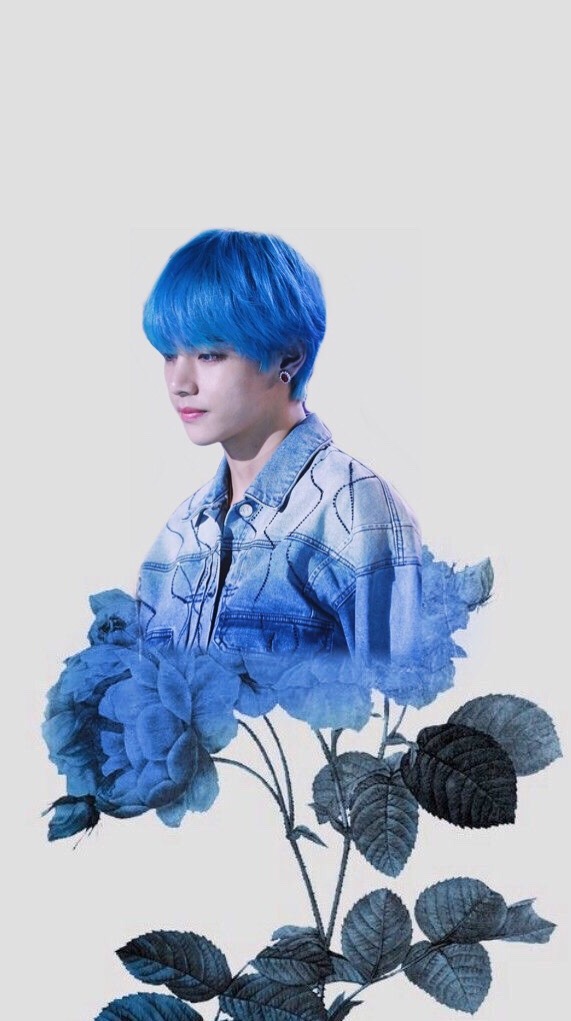 Bts V Blue Aesthetic Wallpaper Largest Wallpaper Portal