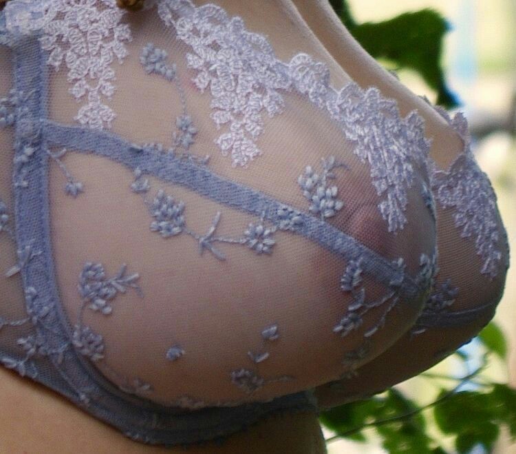 Close Up Blue Lace Bra Big Tits Curiousandhorny My Xxx Hot Girl