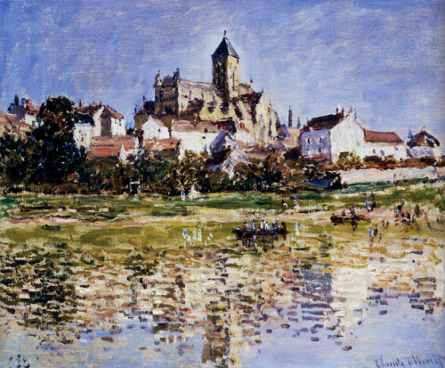 artist-monet:The Church At Vetheuil, 1880, Claude...