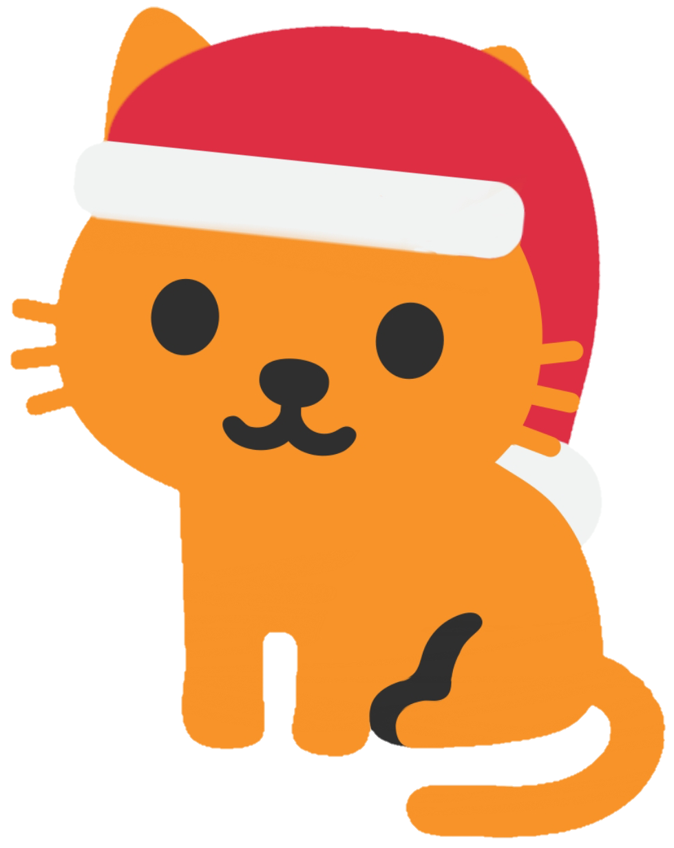 Discord Emojis - Santa Kitty. 