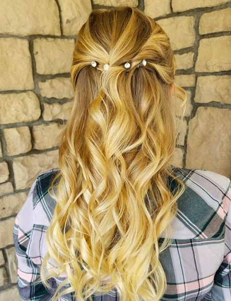 monathaircareresults:Soft curls for prom season using our...