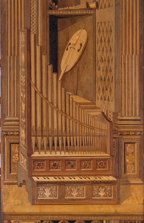 Francesco di Giorgio Martini, Detail of the Studiolo from the Ducal Palace in Gubbio, c.1478-82 (source). Other views and details: 1, 2, 3, 4, 5, 6, 7, 8, 9, 10.