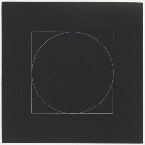 nobrashfestivity:Sol Lewitt, from Six Geometric Figures in...