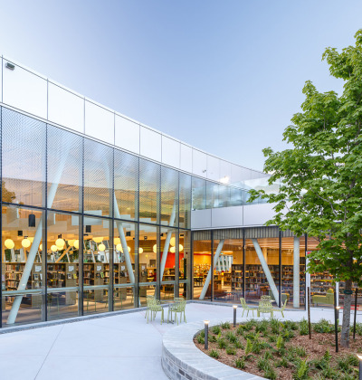 designismymuse:<br /><br />Vaughan Civic Centre Resource Library<br />Architects- ZAS ArchitectsLocation- Toronto, CanadaSource- designboom<br />The library is a transformative space aiming to empower local residents of all ages and demographics and most of all, dedicated to community learning, gathering, creating and celebration.<br />*for design inspiration, follow @designismymuse <br />