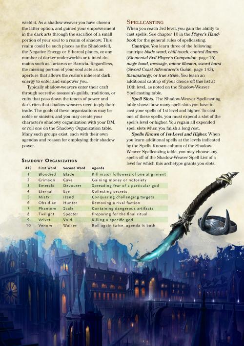 dnd-5e-homebrew:Huckster and Shadow Weaver Rogues by...