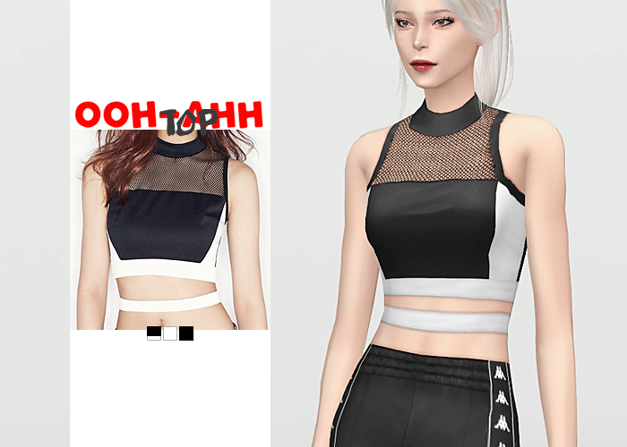 Ooh-Ahh Top
• New mesh / EA mesh edit
• Category: top (women)
• Age: teen / young adult / adult / elder
• 3 swatches
• Suggested by anonymous
Download: SimFileShare