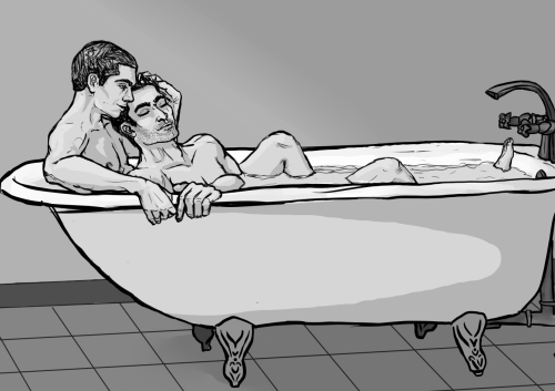 trilliath:Here have bathtub cuddling sterek because reasons