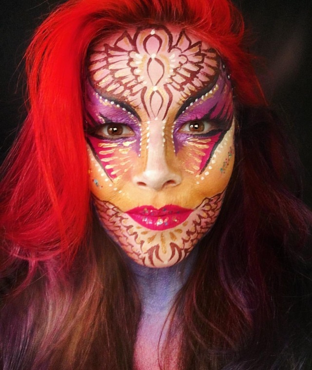 Pin by Brittany Soriano on Carnival Ink | Carnival face 