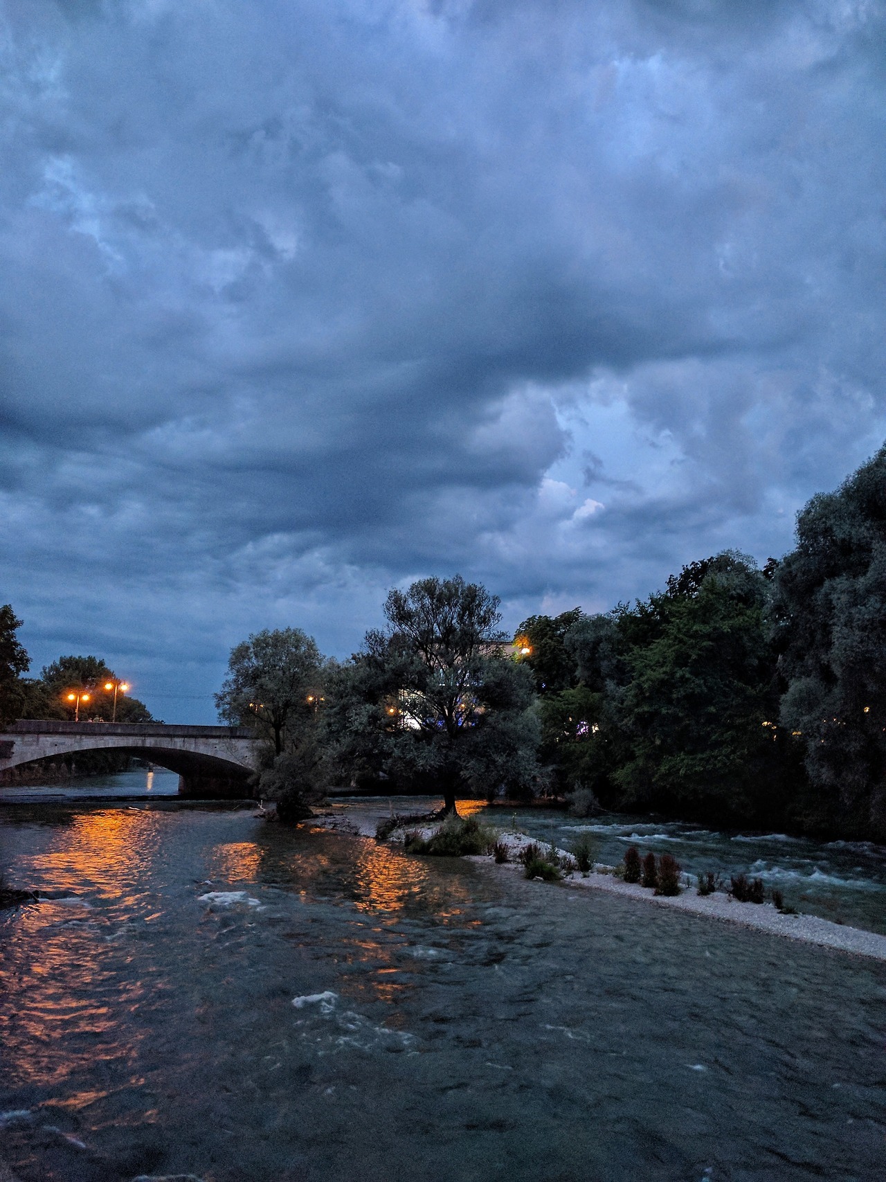 François Bry — Ludwig’s Bridge Over River Isar In Munich,...