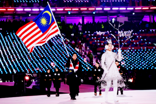 magicaleggplant:Figure skater flag bearers of the 2018...